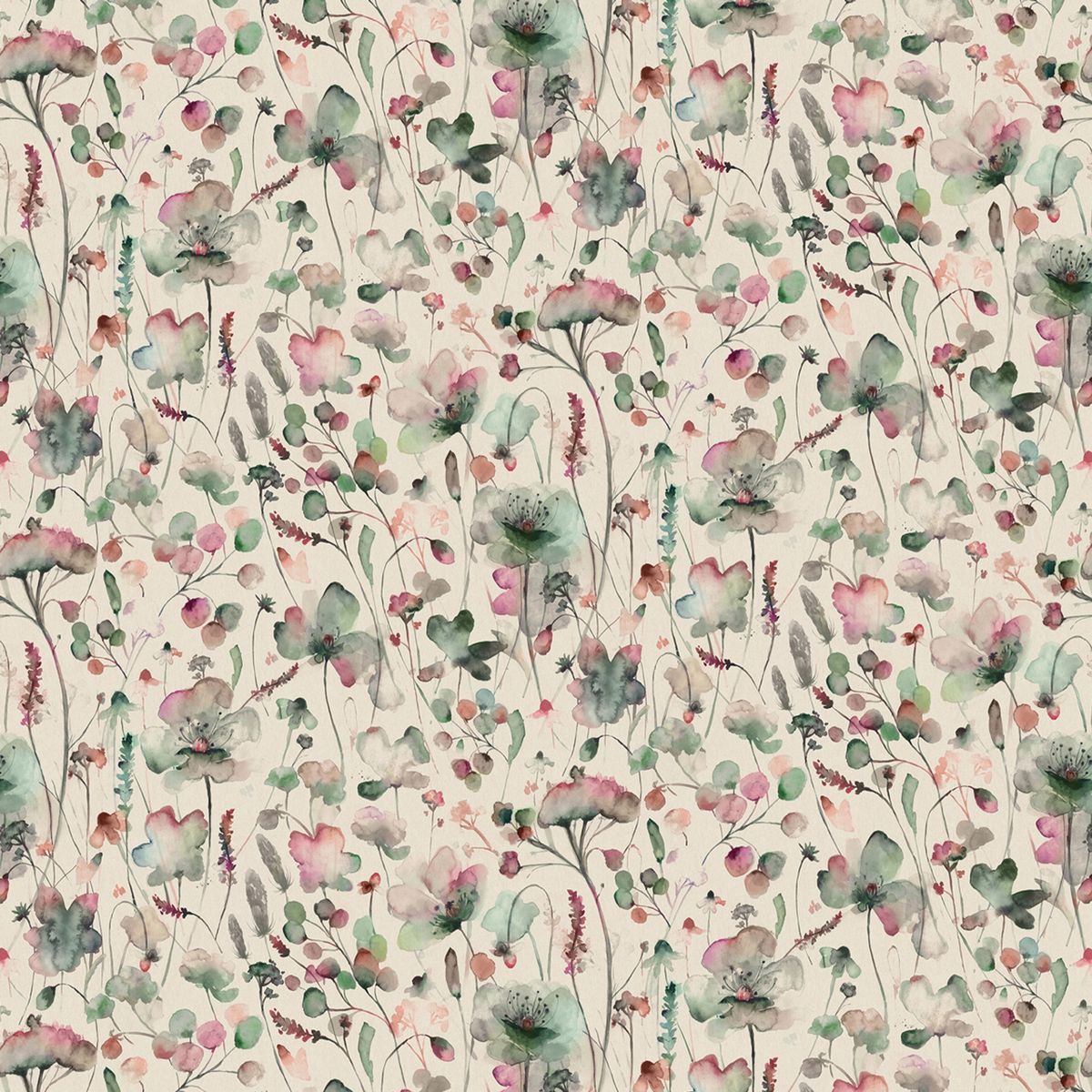 Pimelea Meadow Linen Fabric by Voyage Maison
