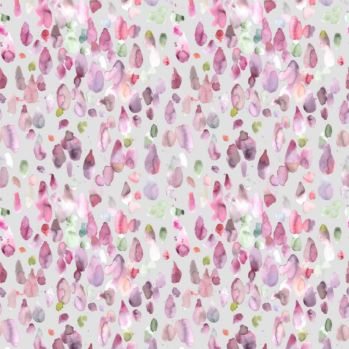 Raindrops Raspberry Fabric by Voyage Maison