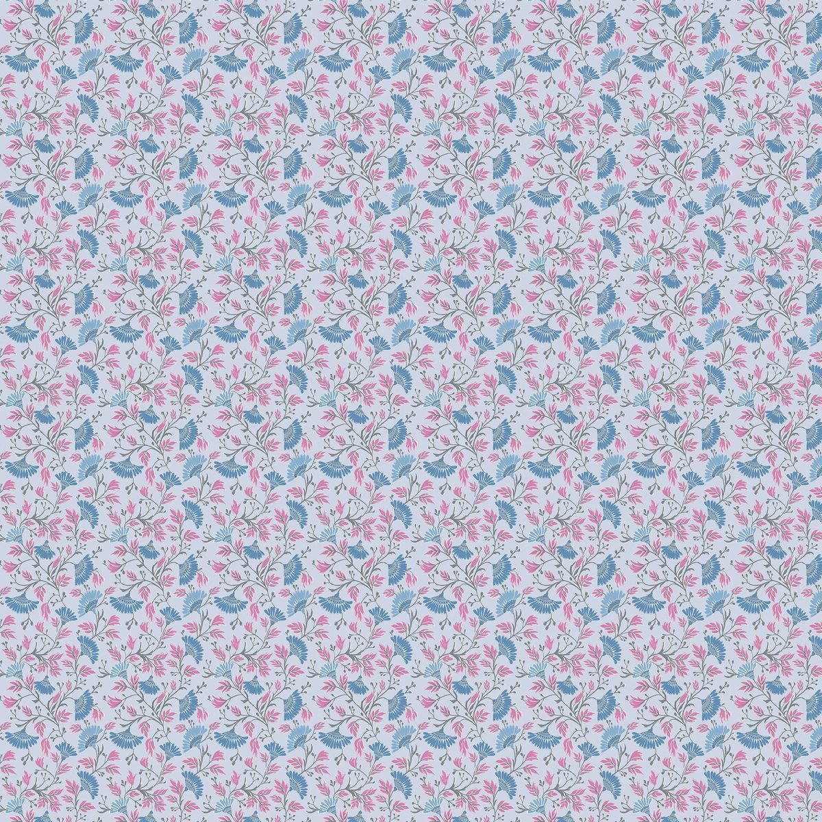 Rajput Bluebell Fabric by Voyage Maison
