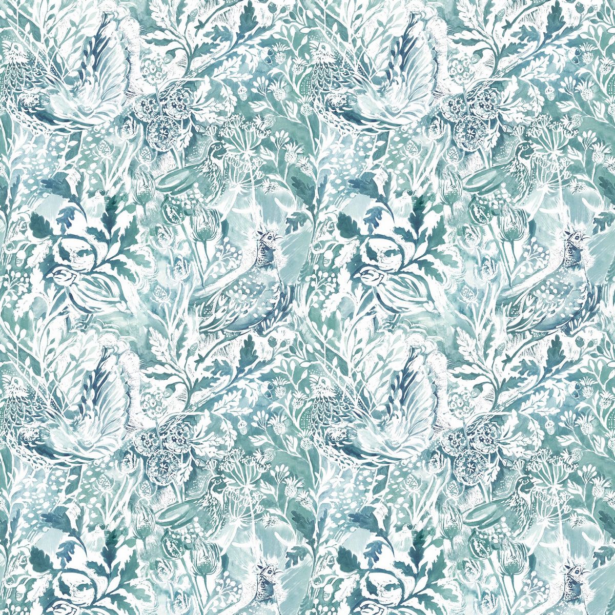 Rothesay Duck Egg Fabric by Voyage Maison