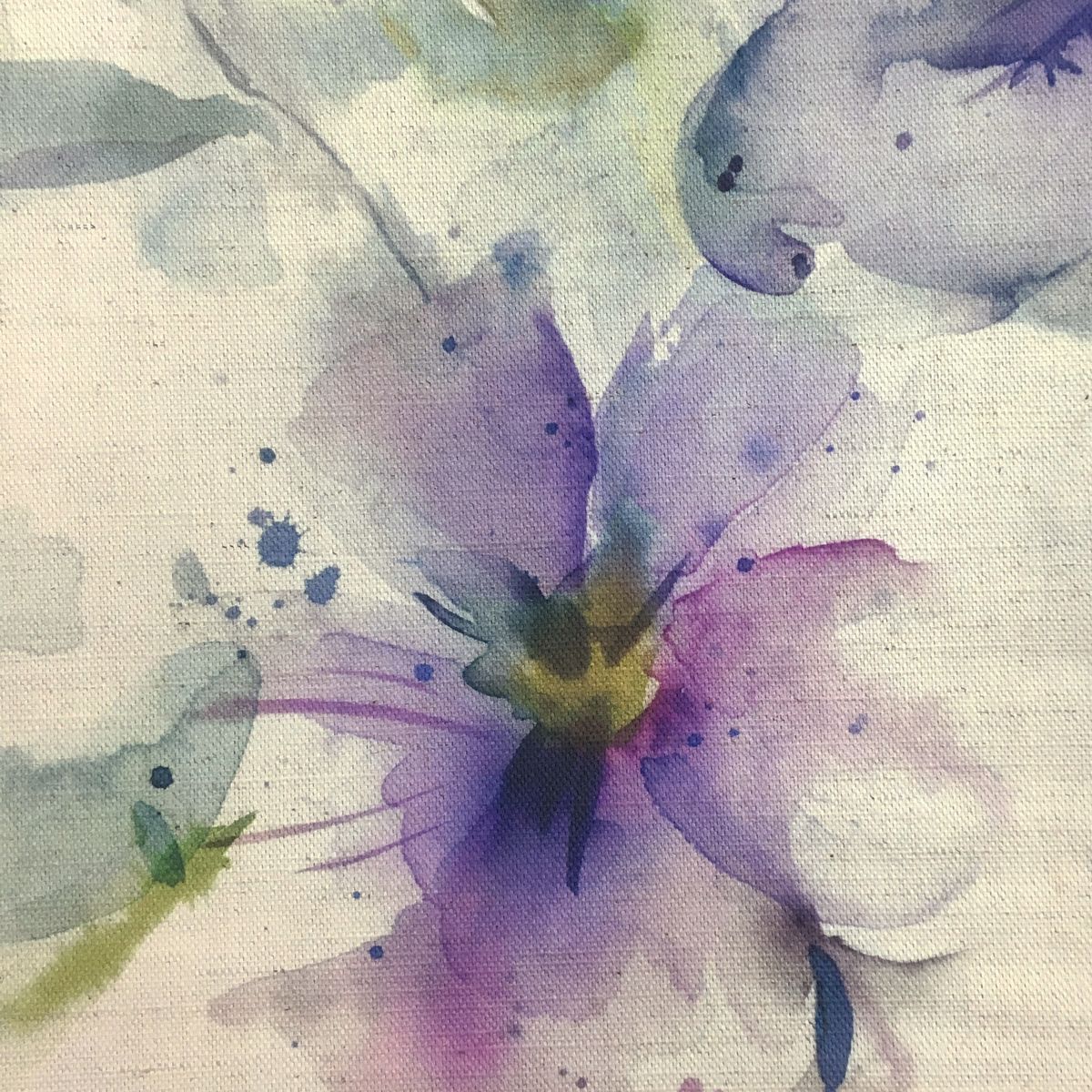 Samarinda Violet Natural Fabric by Voyage Maison