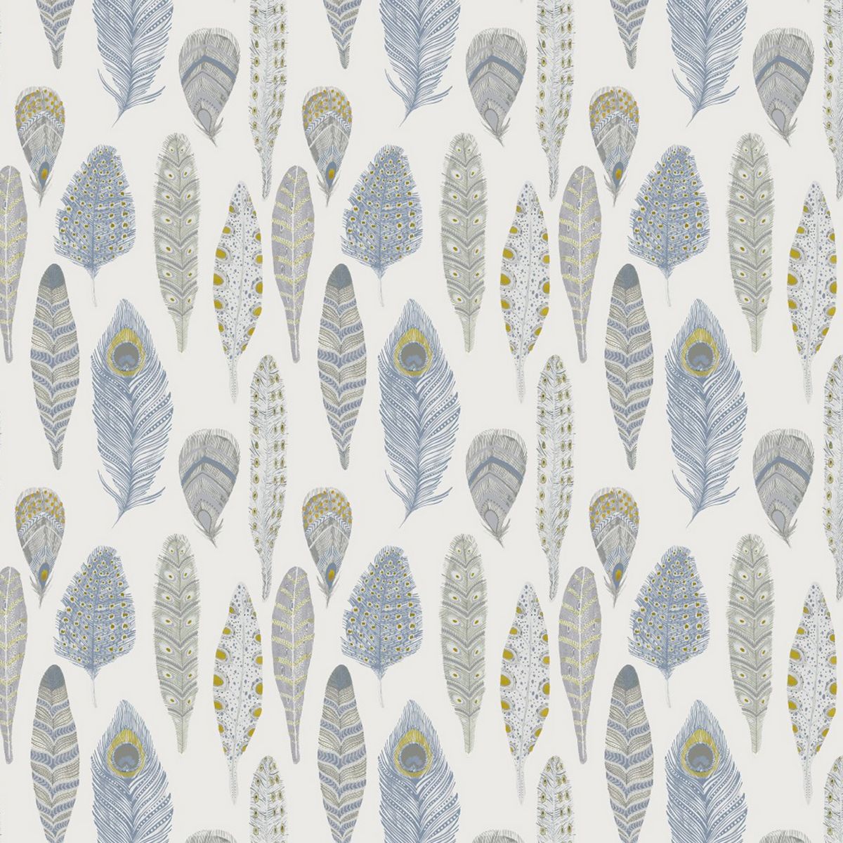 Samui Print Bluebell Fabric by Voyage Maison