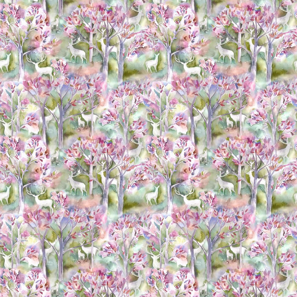 Seneca Forest Spring Fabric by Voyage Maison