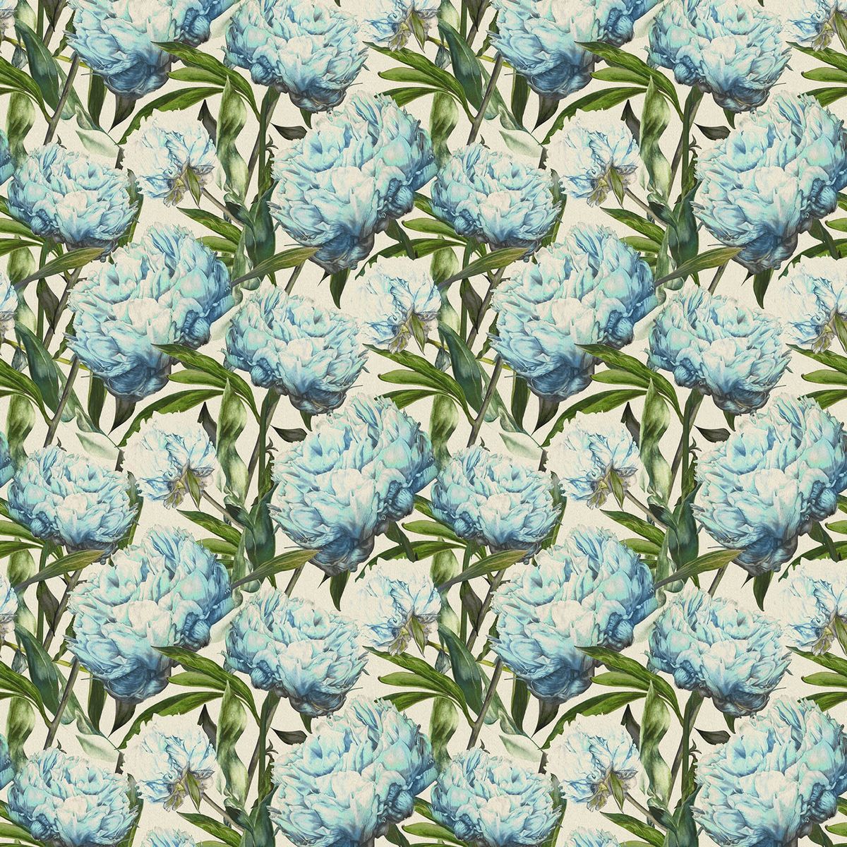 Sennen Bluebell Linen Fabric by Voyage Maison