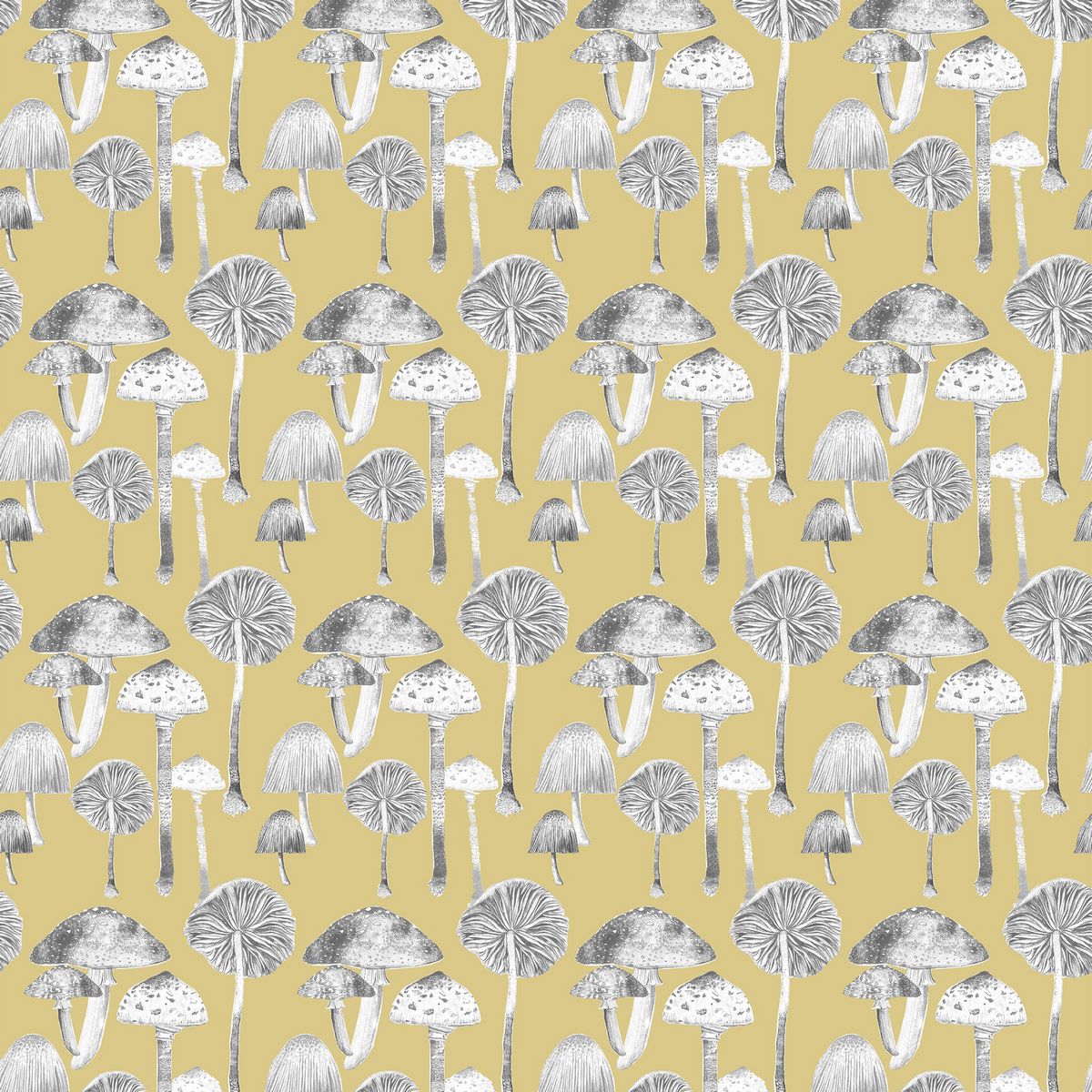 Toadstools Corn Fabric by Voyage Maison