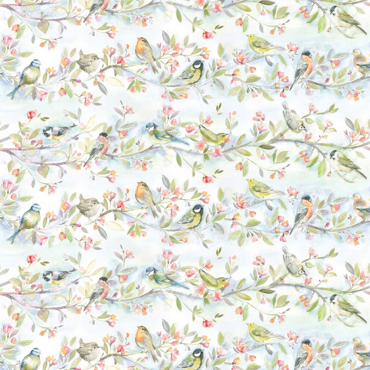 Tweet Cream Fabric by Voyage Maison