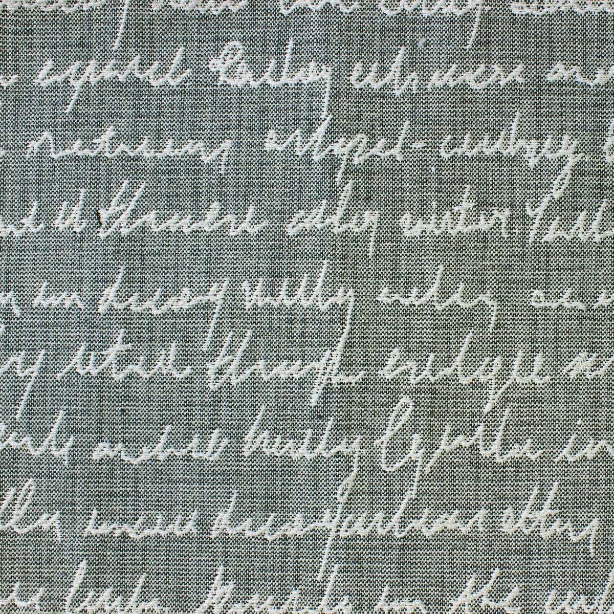 Typographera Charcoal Fabric by Voyage Maison