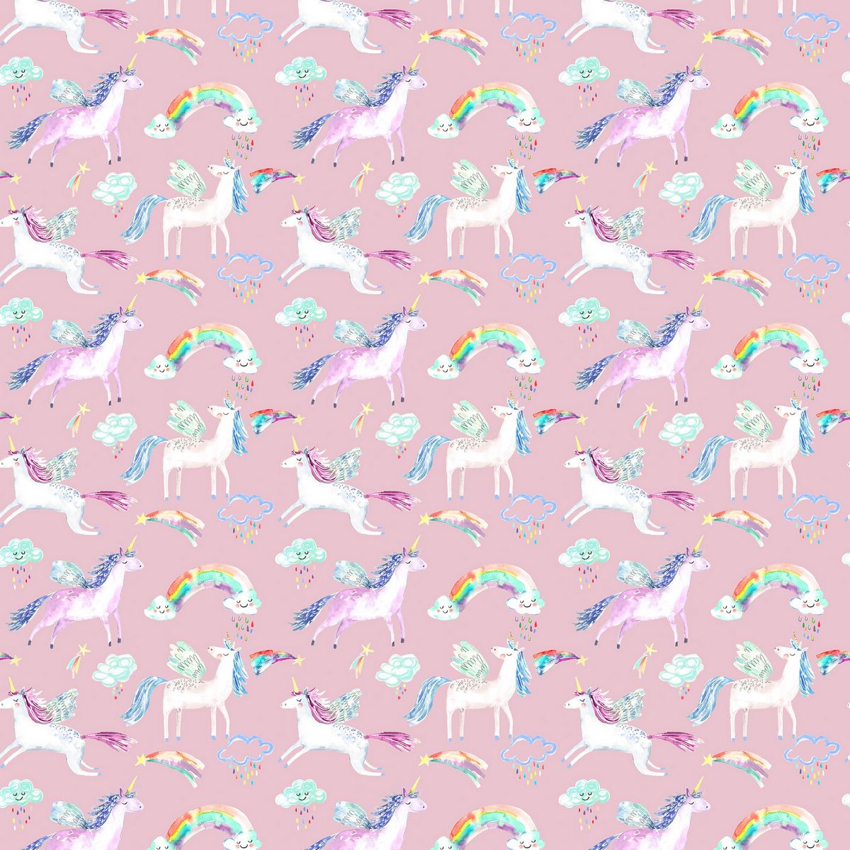 Unicorn Dance Blossom Fabric by Voyage Maison