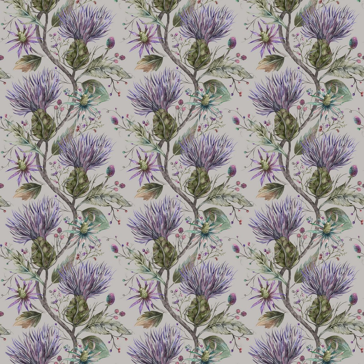 Varys Violet Fabric by Voyage Maison