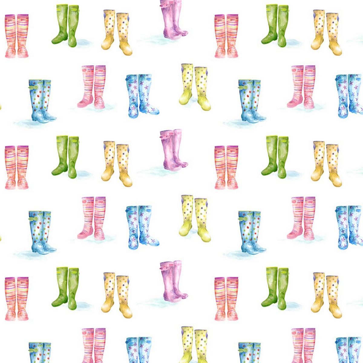 Welly Boots Linen Fabric by Voyage Maison