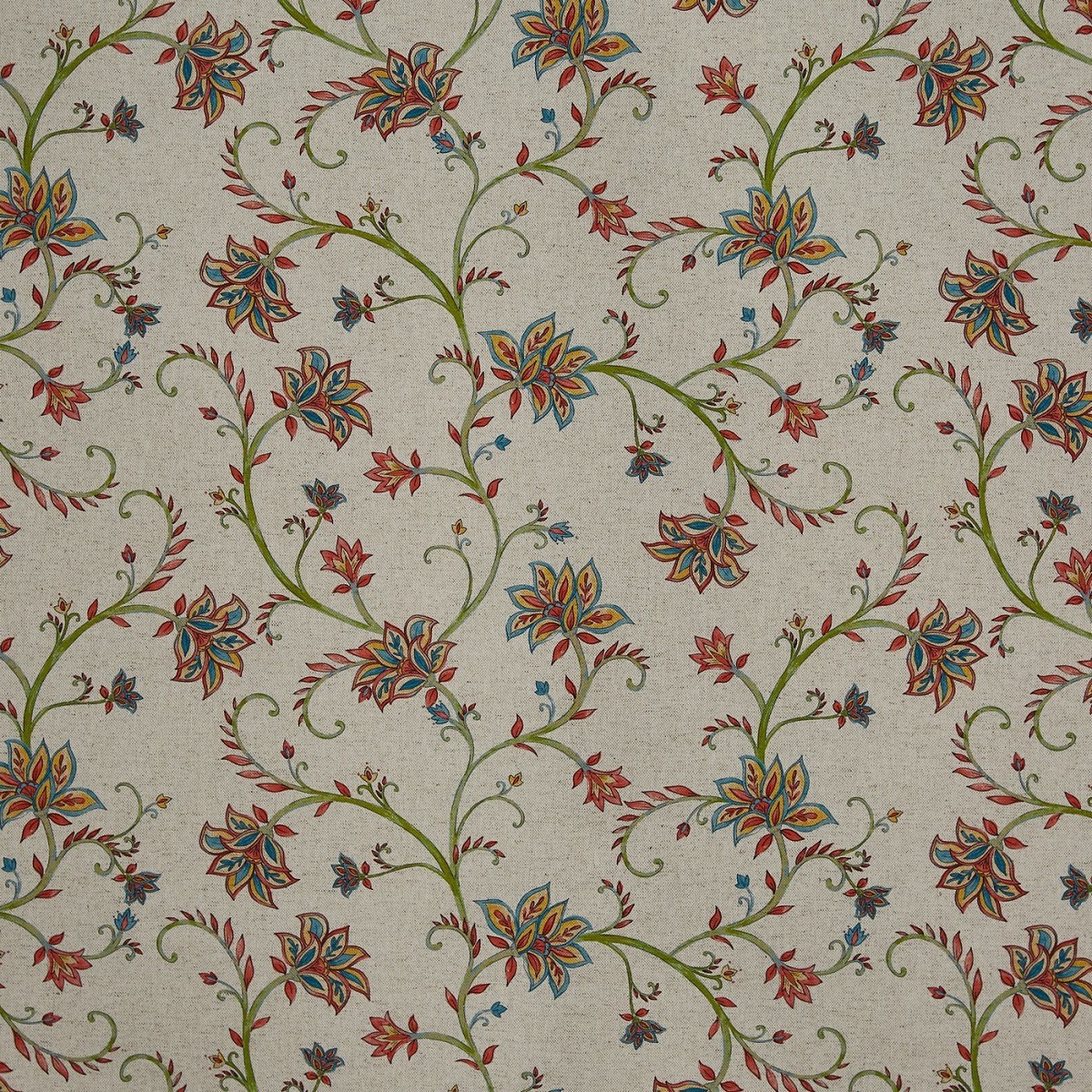 Kentwell Poppy Fabric by Prestigious Textiles