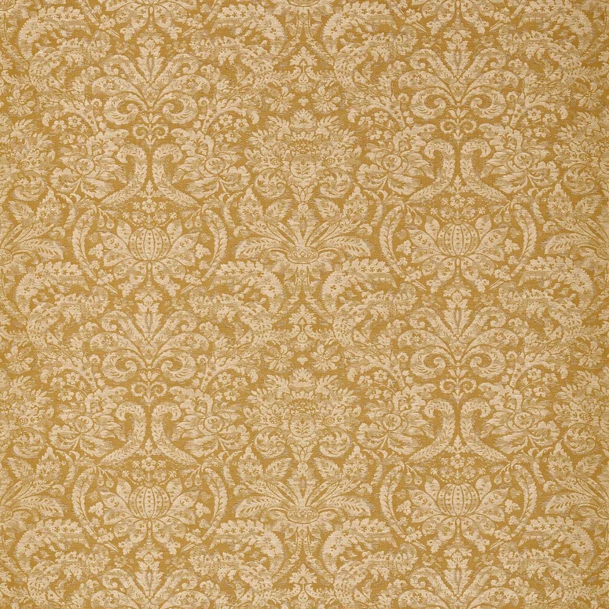 Knole Damask Gold Fabric by Zoffany
