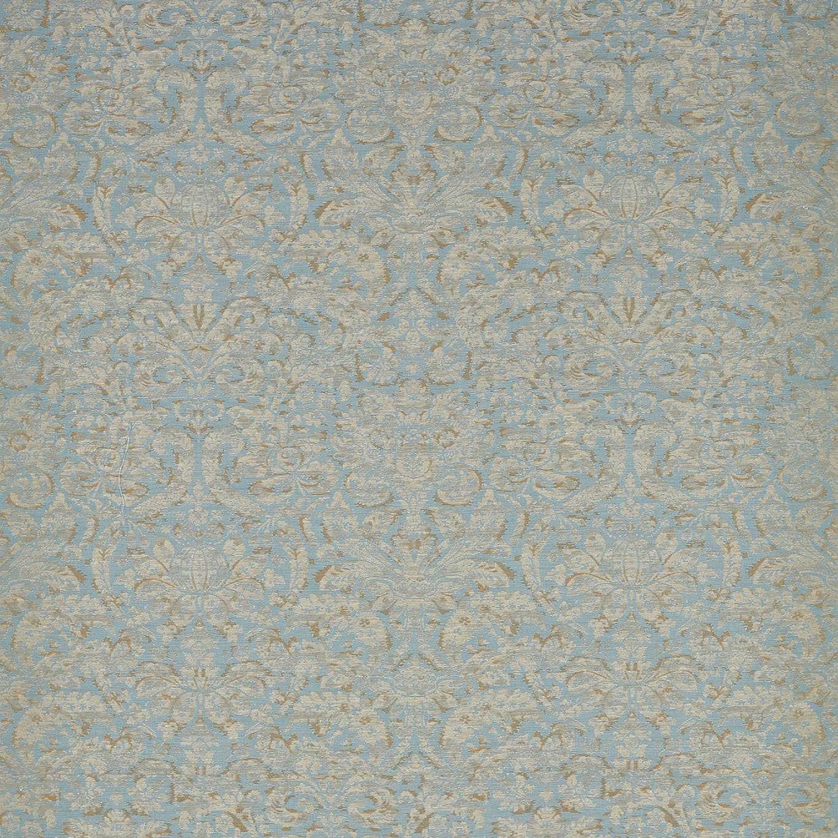 Knole Damask Stockholm Blue Fabric by Zoffany