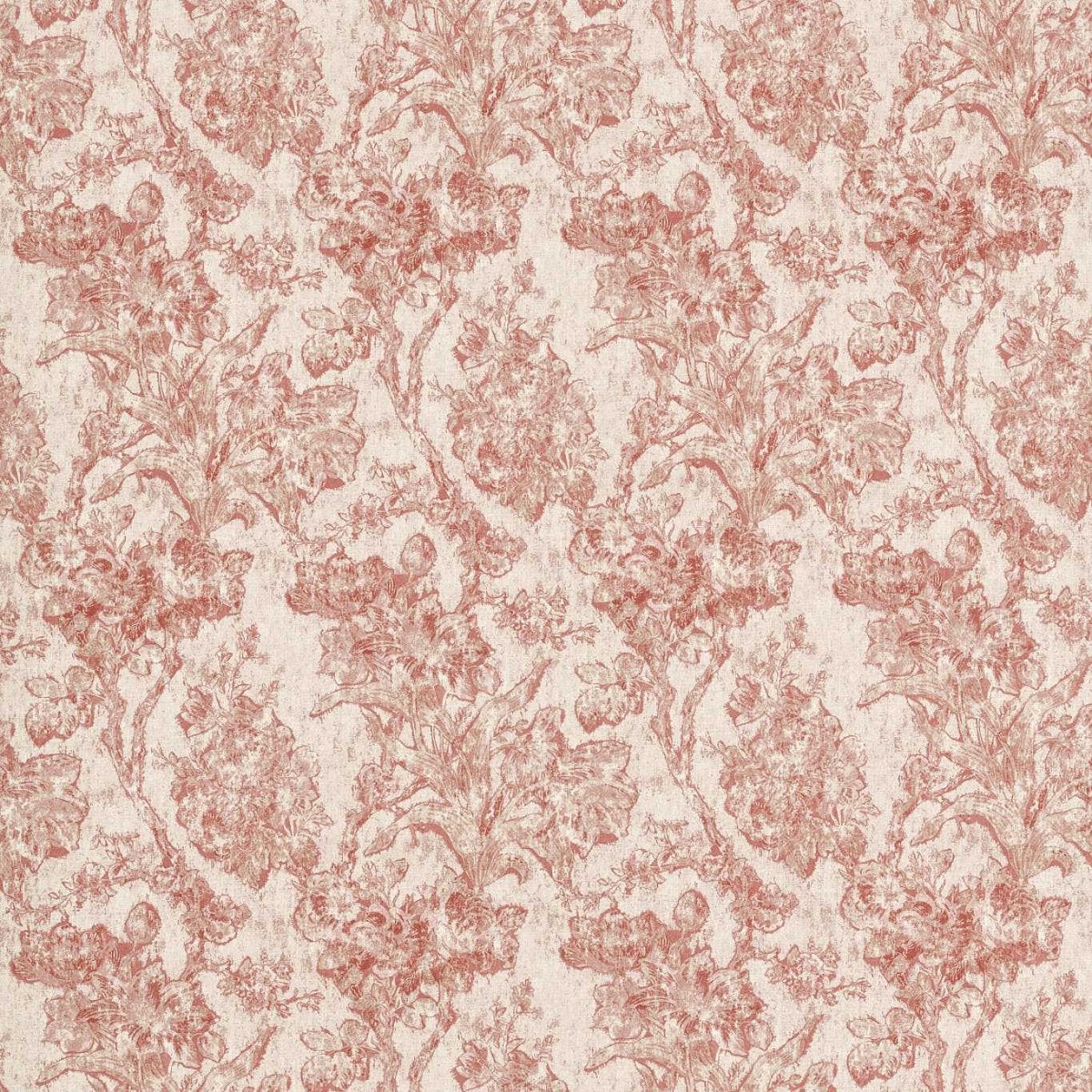 Fringed Tulip Toile Putty Fabric by Sanderson