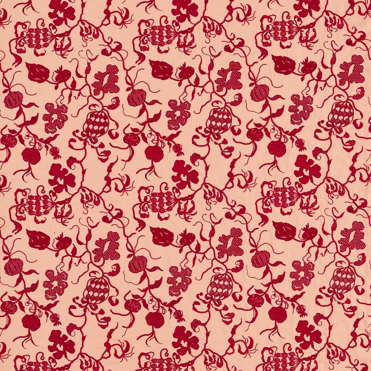 Mydsommer Pickings Conch/Madder Fabric by Sanderson