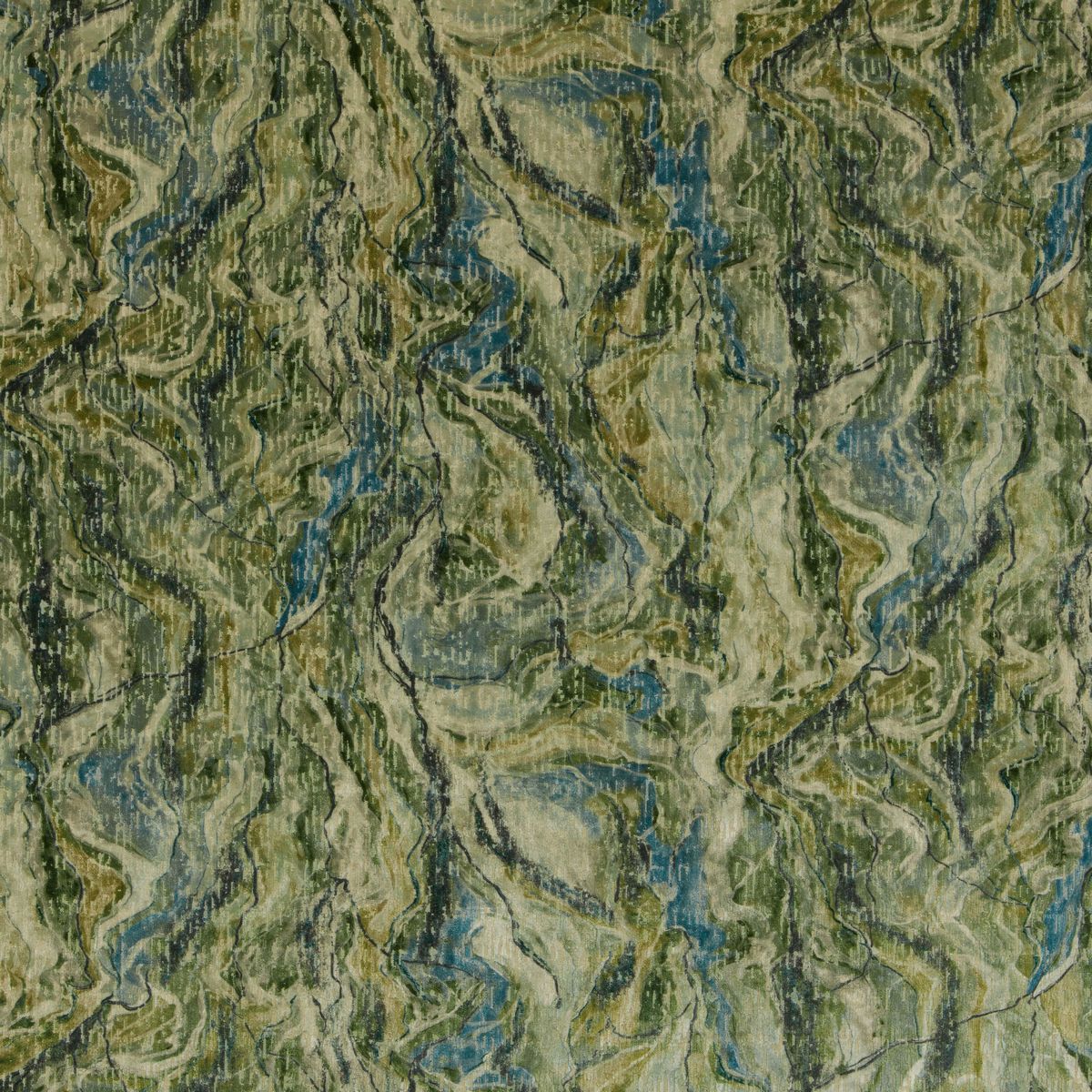 Illusion Velvet Moss Fabric by iLiv