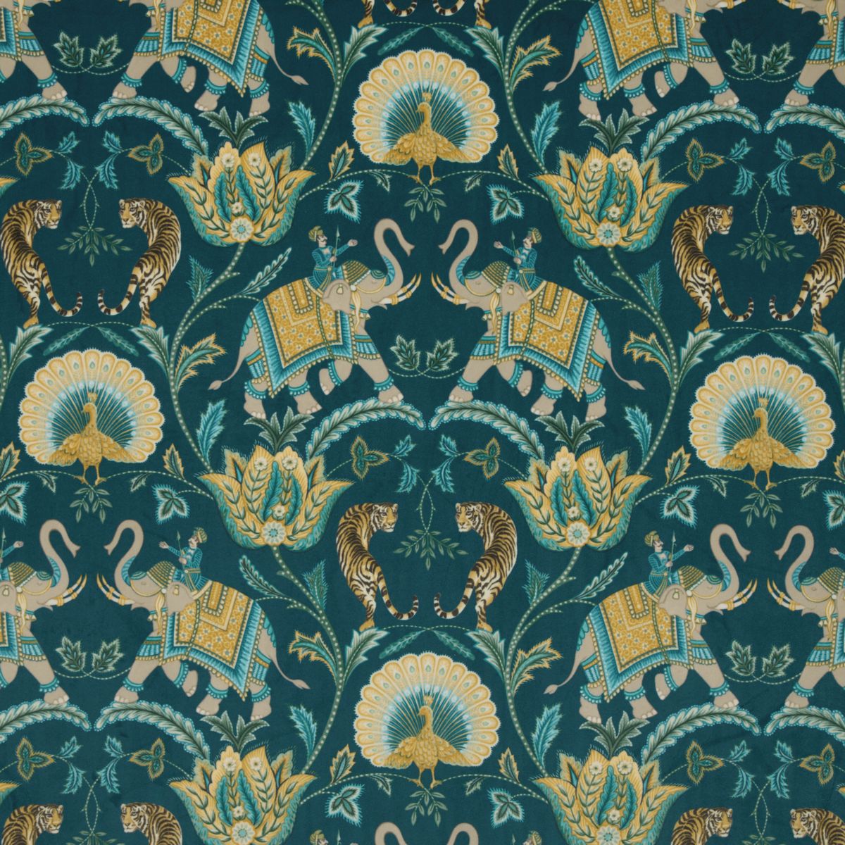 Sumatra Velvet Aegean Fabric by iLiv