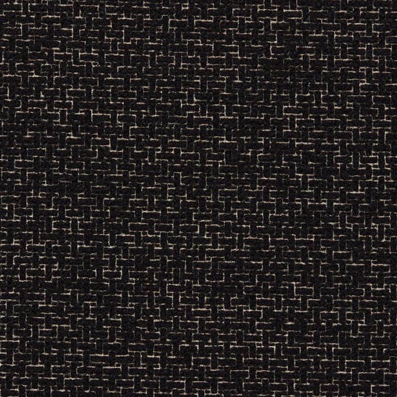 Arran Black Earth/Chalk Fabric by Harlequin