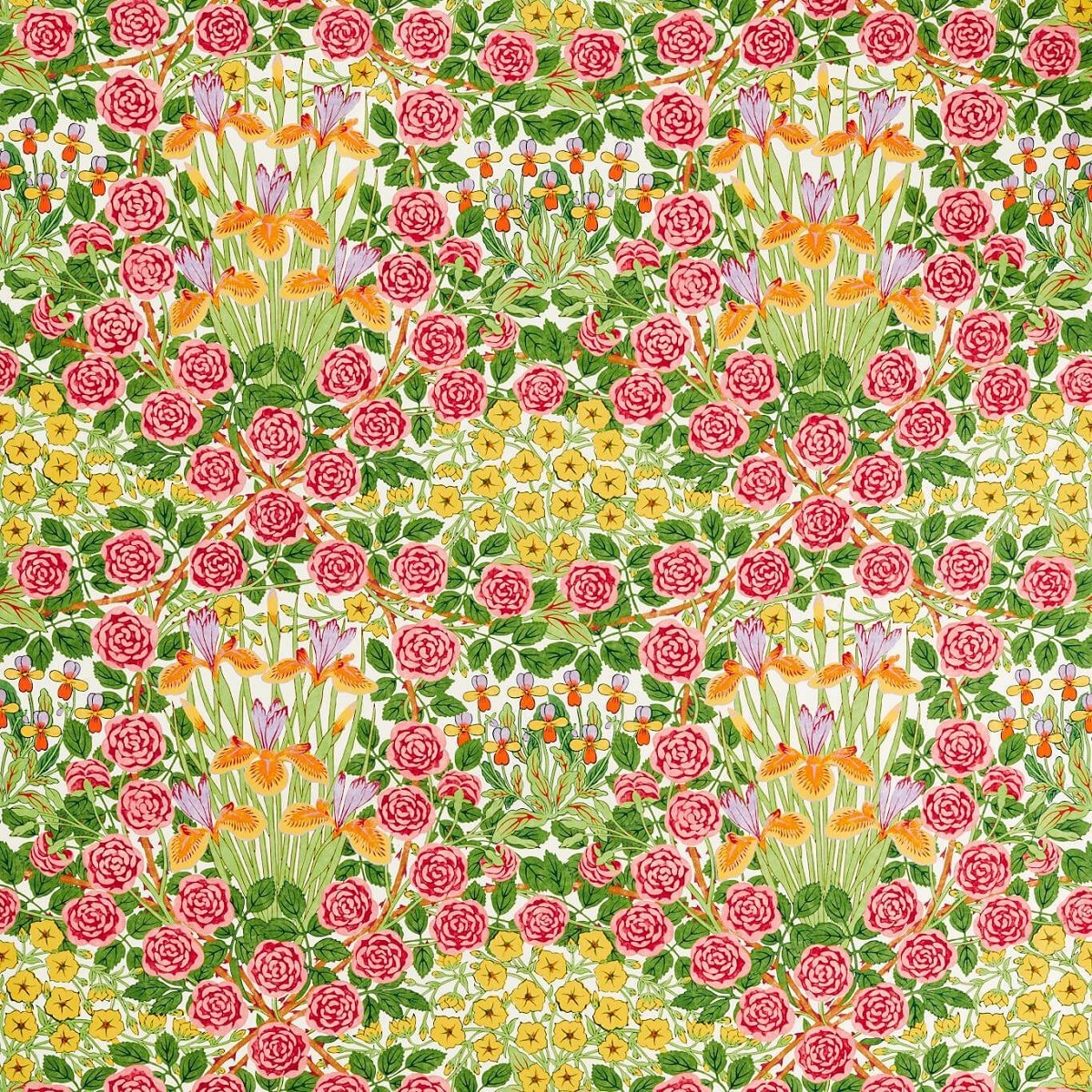 Campanula Sunburst Fabric by William Morris & Co.