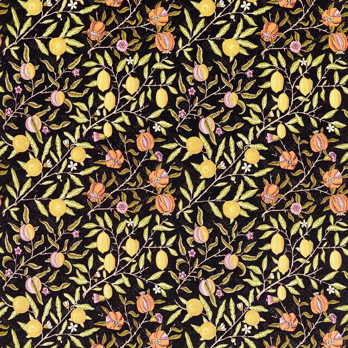 Fruit Twilight Fabric by William Morris & Co.