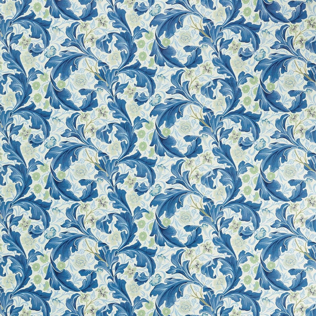 Leicester Paradise Blue Fabric by William Morris & Co.