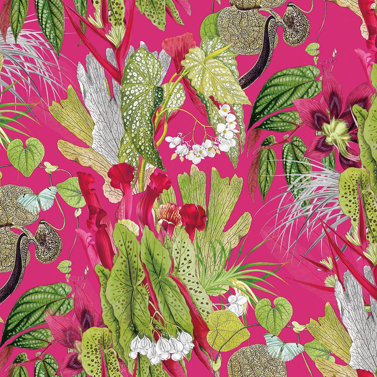 Tropical Tasmania Cerise Fabric by Chatham Glyn