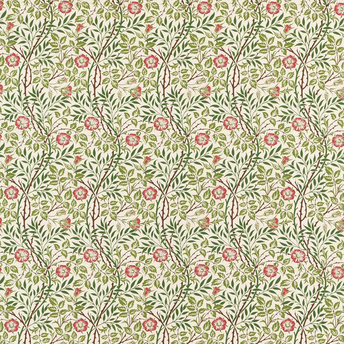 Sweet Briar Boughs/Rose Fabric by William Morris & Co.