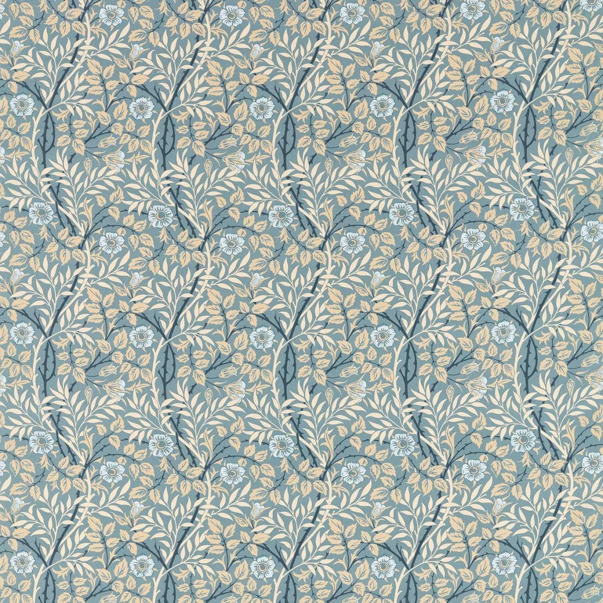 Sweet Briar Mineral/Linen Fabric by William Morris & Co.