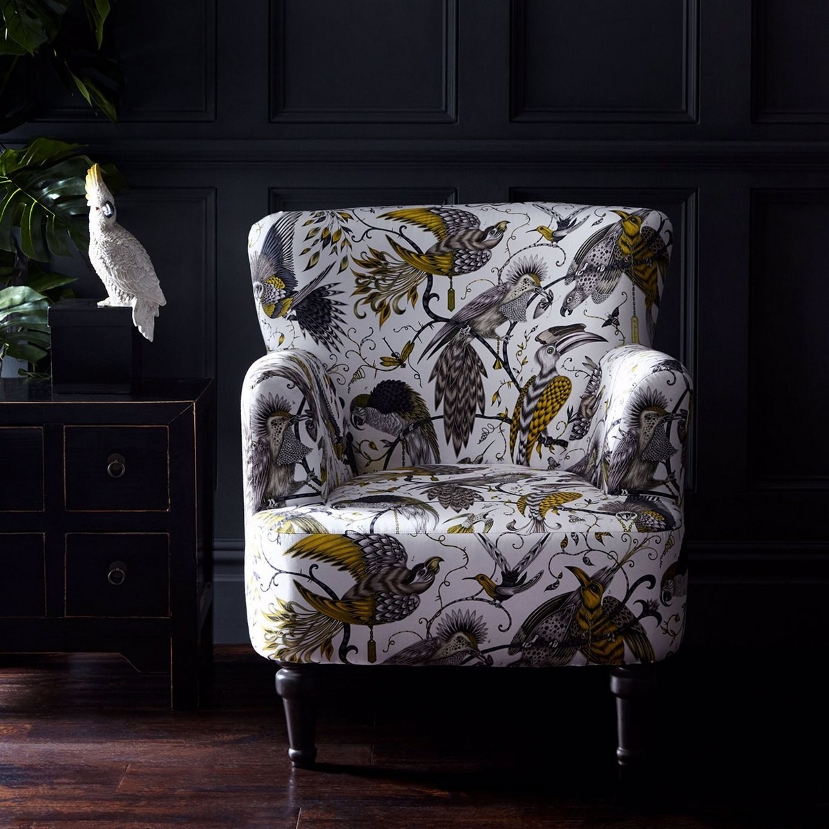 Aubudon Gold Dalston Chair Fabric by Emma J Shipley