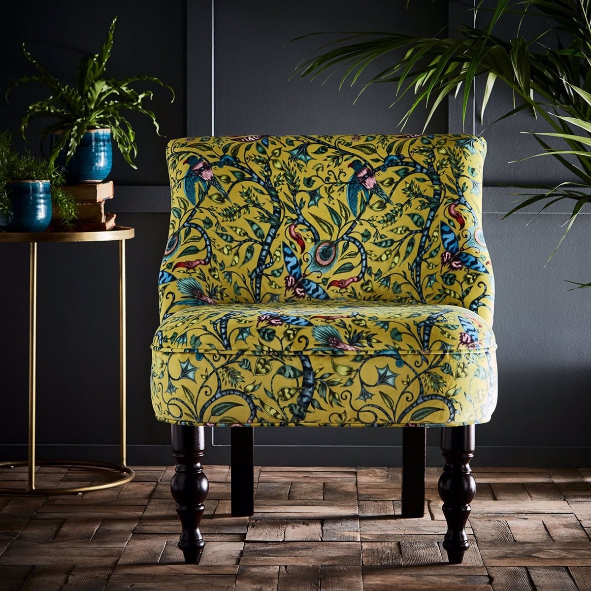 Rousseau Lime Langley Chair Fabric by Emma J Shipley