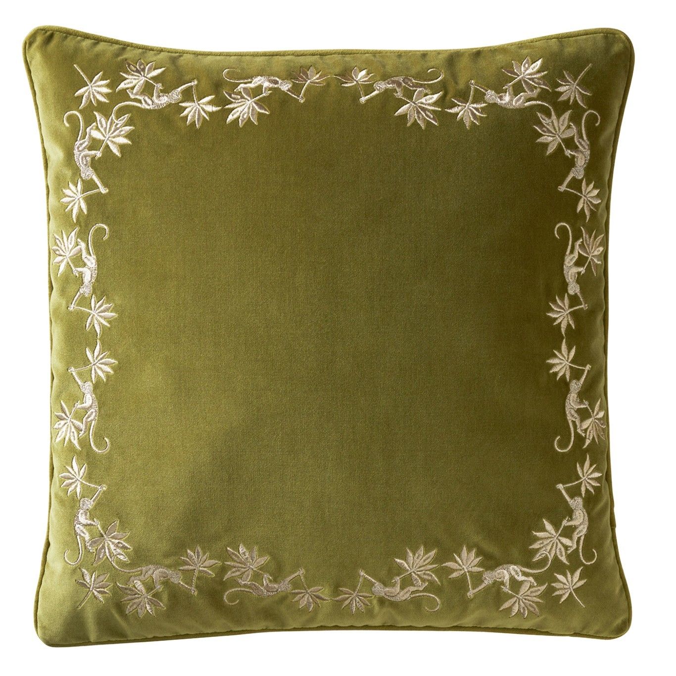 Sapphire Garden Olive Cushion Fabric by Wedgwood