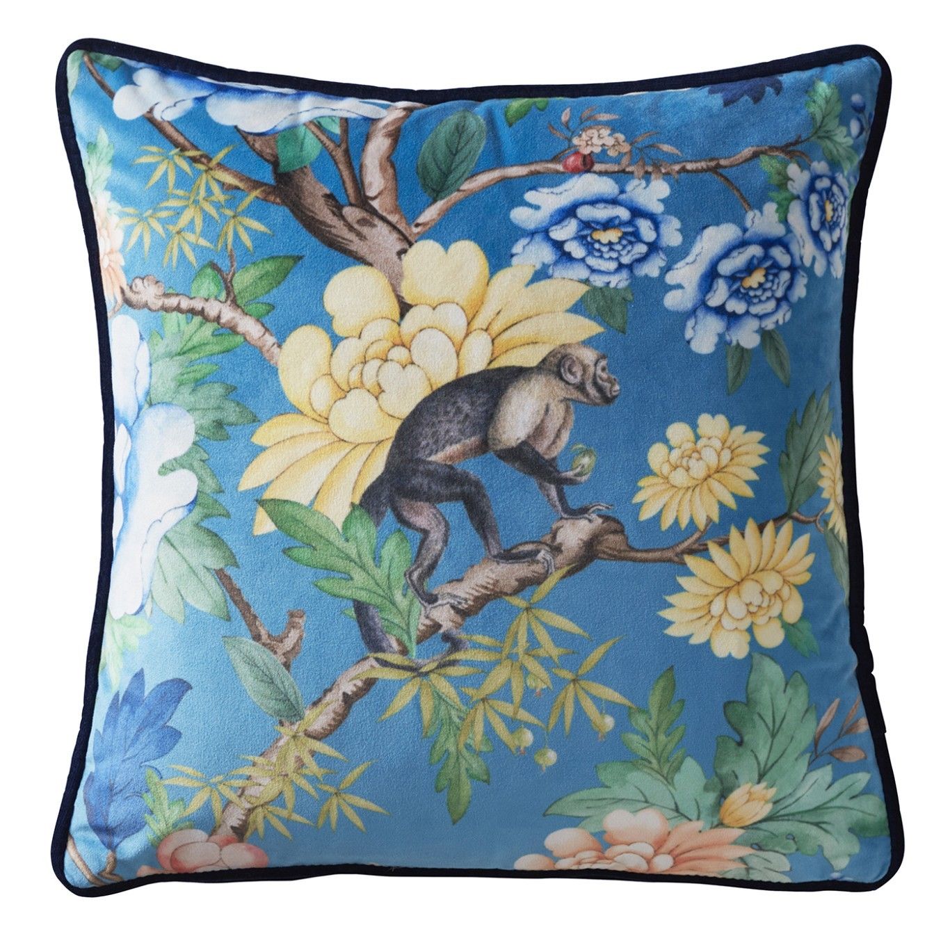 Sapphire Garden Sapphire Cushion Fabric by Wedgwood