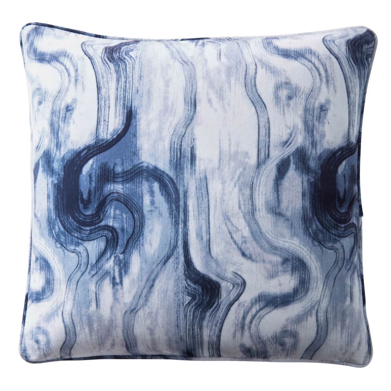 Tessuto Smoke/Midnight Cushion Fabric by Clarke & Clarke