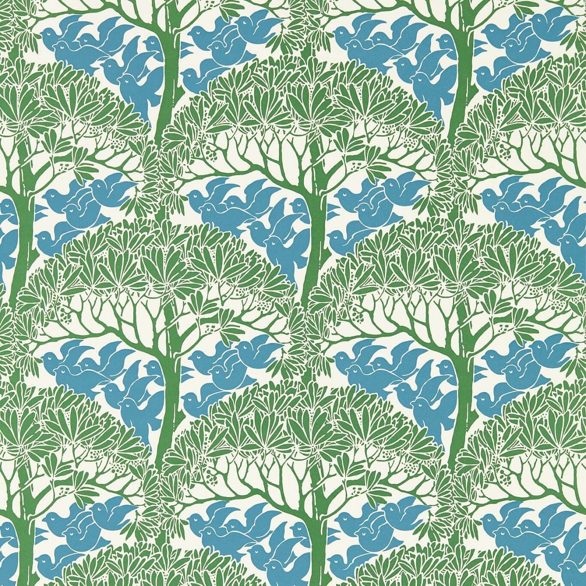 The Savaric Garden Green Fabric by William Morris & Co.