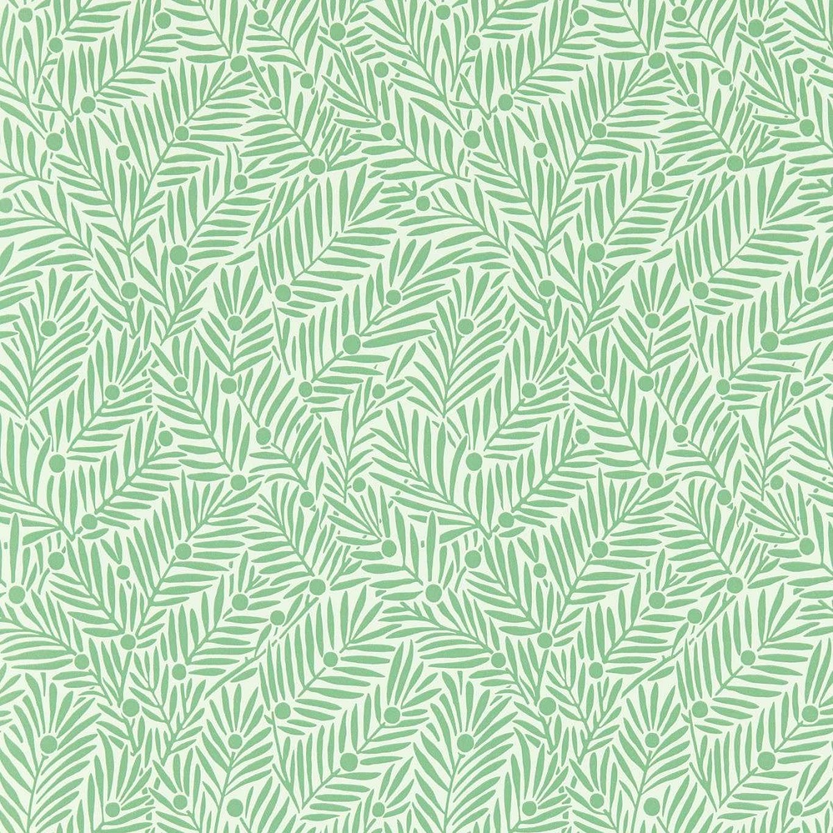 Yew & Aril Spearmint Fabric by William Morris & Co.